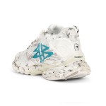Balenciaga Runner Kith Four.Color 7.0 - Bold Graffiti Design and Distressed Look for Street Style Balenciaga Runner Kith Four.Color 7.0 - Distressed Sneakers with Graffiti Design for Street Style
