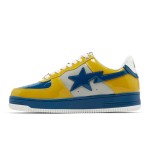 BAPE Bapesta 2 イエロー&ブルー スニーカー 1I80191006-GYXYE BAPE Bapesta 2 イエロー&ブルー パテントレザー スニーカーの鮮やかなデザイン。