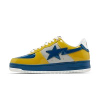 BAPE Bapesta 2 イエロー＆ブルー パテントレザー スニーカー 1I80191006-GYXYE | 鮮やかなストリートウェアスタイル