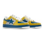 BAPE Bapesta 2 イエロー&ブルー スニーカー 1I80191006-GYXYE BAPE Bapesta 2 イエロー&ブルー パテントレザー スニーカーの鮮やかなデザイン。