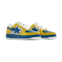 BAPE Bapesta 2 イエロー＆ブルー パテントレザー スニーカー 1I80191006-GYXYE | 鮮やかなストリートウェアスタイル