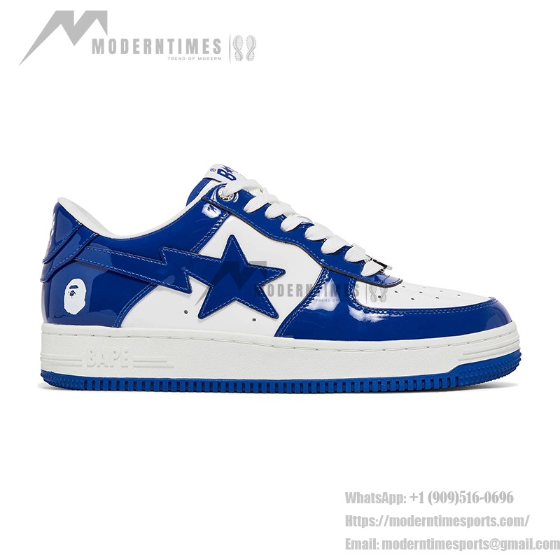 BAPE Bapesta 5 Royal Blue | アイコニックスニーカー BAPE Bapesta 5 Royal Blue パテントレザースニーカー