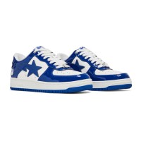BAPE Bapesta 5 Royal Blue 1I70191022-BLU | ブルー＆ホワイトのアイコニックなパテントレザースニーカー
