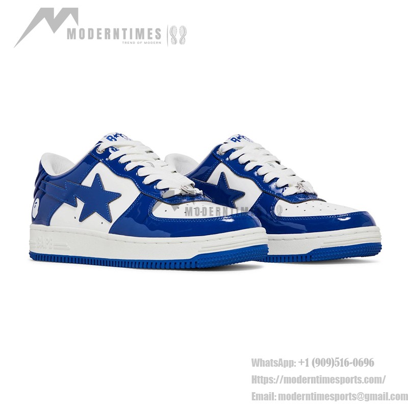 BAPE Bapesta 5 Royal Blue | アイコニックスニーカー BAPE Bapesta 5 Royal Blue パテントレザースニーカー