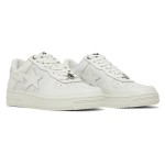 BAPE Bapesta 6 White | ミニマルなアイコニックスニーカー BAPE Bapesta 6 ホワイトレザースニーカー