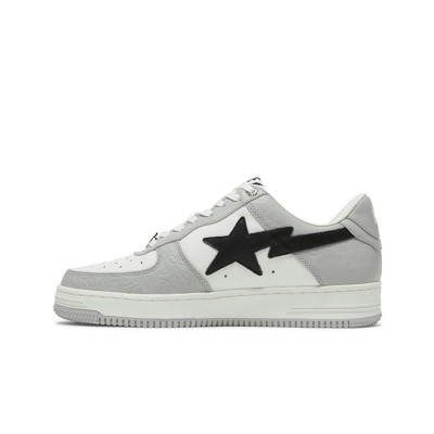 BAPE Bapesta Low M2 White Grey 1H70191002-WHT | ホワイト、グレー、ブラックのアイコニックなロートップスニーカー