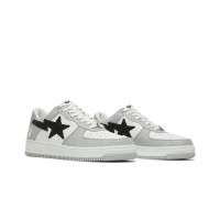 BAPE Bapesta Low M2 White Grey 1H70191002-WHT | ホワイト、グレー、ブラックのアイコニックなロートップスニーカー