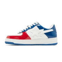 BAPE Bapesta M1 France 1I80191004-WHXBL | アイコニックな赤・白・青のパテントレザースニーカー