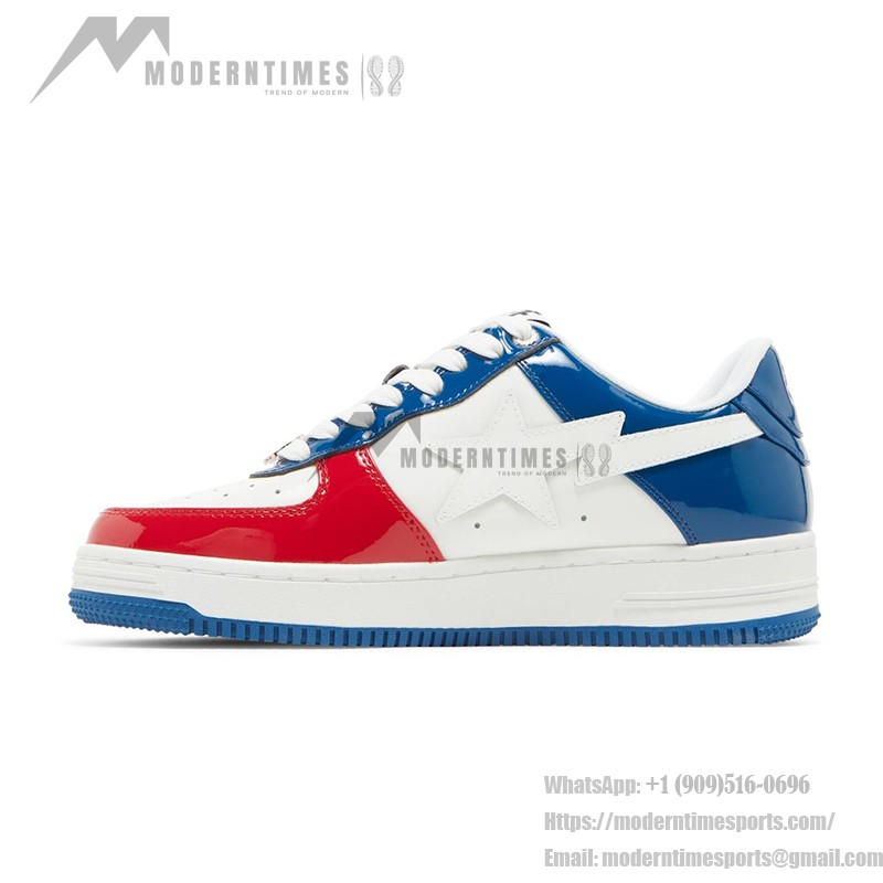 BAPE Bapesta M1 France | アイコニックなトリコロールスニーカー BAPE Bapesta M1 France 赤・白・青のパテントレザースニーカー