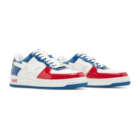 BAPE Bapesta M1 France 1I80191004-WHXBL | アイコニックな赤・白・青のパテントレザースニーカー