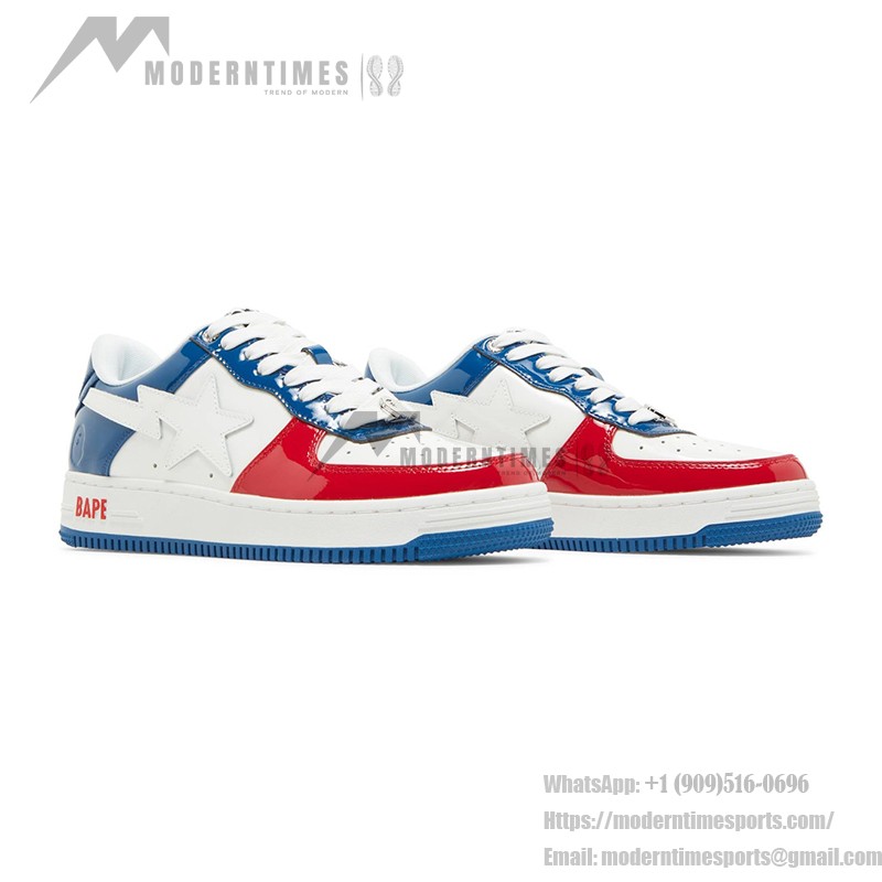 BAPE Bapesta M1 France | アイコニックなトリコロールスニーカー BAPE Bapesta M1 France 赤・白・青のパテントレザースニーカー