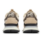 BAPE Roadsta Express ブラウン | レトロ風ランニングスニーカー BAPE Roadsta Express ブラウンスエードとファブリックのランニングスニーカー