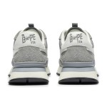 BAPE Roadsta Express グレー | レトロ風ランニングスニーカー BAPE Roadsta Express グレースエードとファブリックのランニングスニーカー