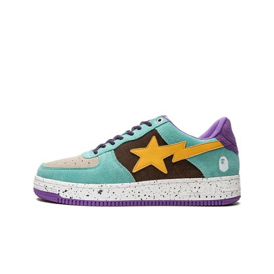 BAPE Bapesta 2 Brown Yellow 1I20291008-BWXYE | レトロで個性的なスプラッシュデザインのスニーカー