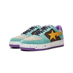 BAPE Bapesta 2 ブラウンイエロー | 個性的なストリートウェアスニーカー BAPE Bapesta 2 ブラウン&イエロー スプラッシュデザインスニーカー