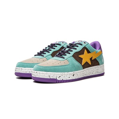 BAPE Bapesta 2 Brown Yellow 1I20291008-BWXYE | レトロで個性的なスプラッシュデザインのスニーカー