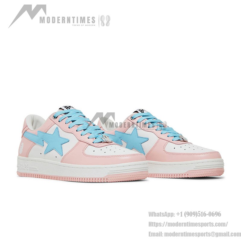 BAPE Bapesta Pastel Pack ピンク | 甘いパステルスニーカー BAPE Bapesta Pastel Pack ピンク&ブルー パテントレザースニーカー