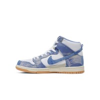 Carpet Company x Nike SB Dunk High ブルーパターン限定コラボスケートシューズ CV1677-100