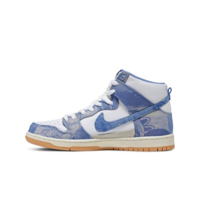 Carpet Company x Nike SB Dunk High ブルーパターン限定コラボスケートシューズ CV1677-100