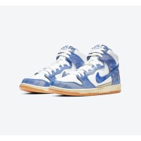 Carpet Company x Nike SB Dunk High ブルーパターン限定コラボスケートシューズ CV1677-100