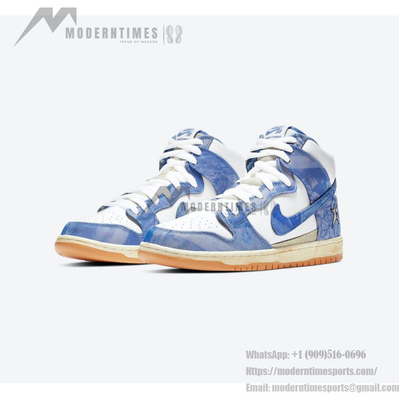 Carpet Company x Nike SB Dunk High ブルーパターン Carpet Company x Nike SB Dunk High ブルーパターン 限定スケートシューズ
