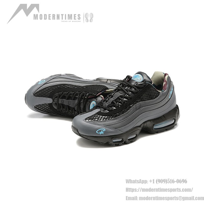 Corteiz x Nike Air Max 95 "Aegean Storm" コラボレーション Corteiz x Nike Air Max 95 "Aegean Storm" FB2709-002 ブラック・グレー・ブルー