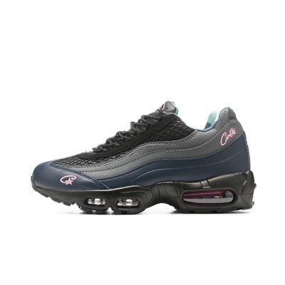 Corteiz x Nike Air Max 95 "Pink Beam" FB2709-001 | ブラック グレー ネイビー ピンク コラボレーション レトロランニングシューズ | エアクッション トレンドスニーカー 男女兼用