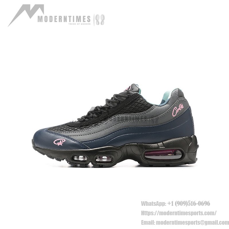 Corteiz x Nike Air Max 95 "Pink Beam" FB2709-001 Corteiz x Nike Air Max 95 "Pink Beam" ブラック、グレー、ネイビー、ピンクスニーカー