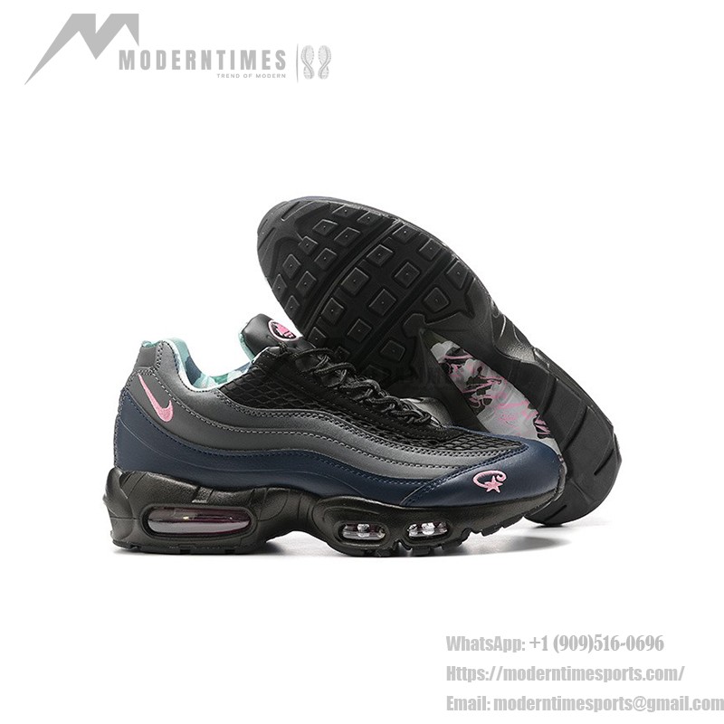Corteiz x Nike Air Max 95 "Pink Beam" FB2709-001 Corteiz x Nike Air Max 95 "Pink Beam" ブラック、グレー、ネイビー、ピンクスニーカー