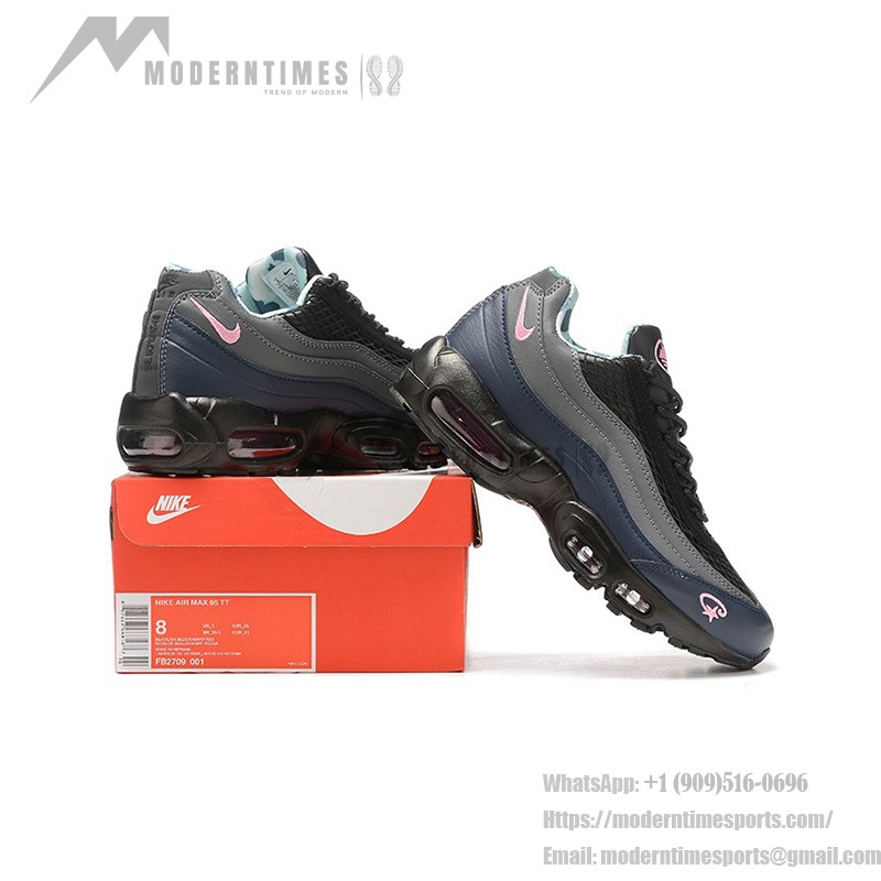 Corteiz x Nike Air Max 95 "Pink Beam" FB2709-001 Corteiz x Nike Air Max 95 "Pink Beam" ブラック、グレー、ネイビー、ピンクスニーカー