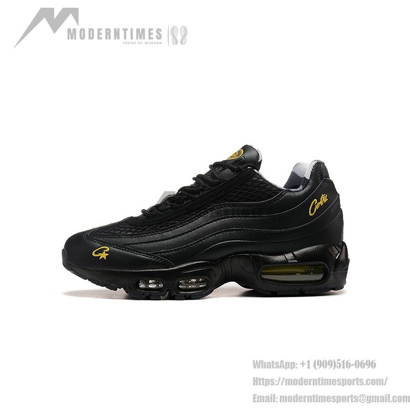 Corteiz x Nike Air Max 95 'Tour Yellow' コラボスニーカー ブラック&イエローのCorteiz x Nike Air Max 95 'Tour Yellow' コラボスニーカー