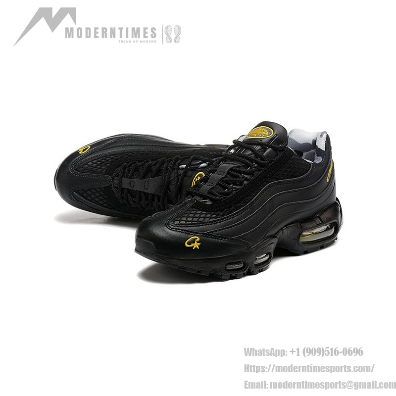 Corteiz x Nike Air Max 95 'Tour Yellow' コラボスニーカー ブラック&イエローのCorteiz x Nike Air Max 95 'Tour Yellow' コラボスニーカー