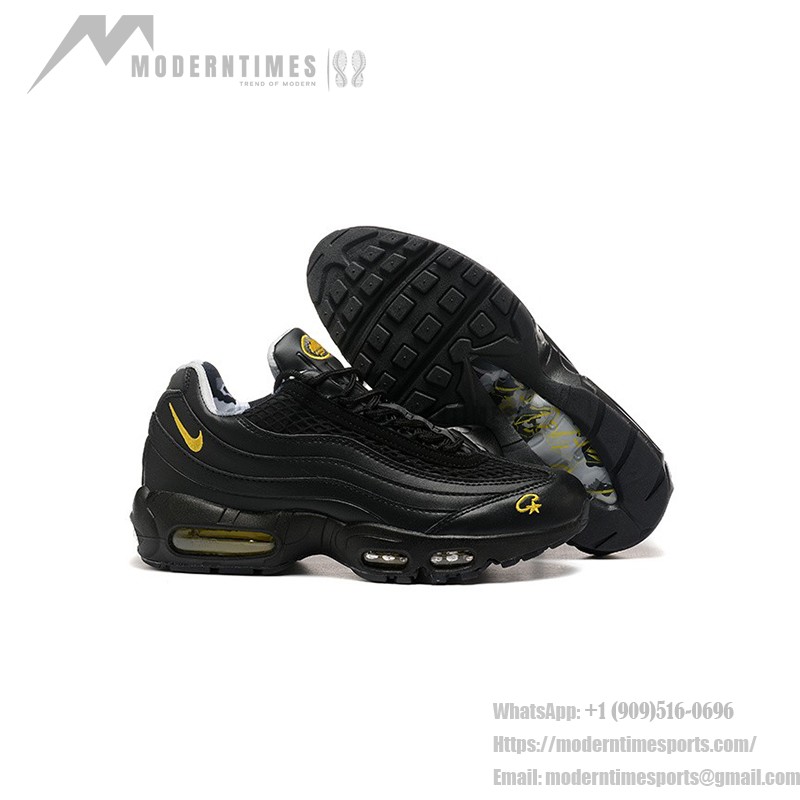 Corteiz x Nike Air Max 95 'Tour Yellow' コラボスニーカー ブラック&イエローのCorteiz x Nike Air Max 95 'Tour Yellow' コラボスニーカー