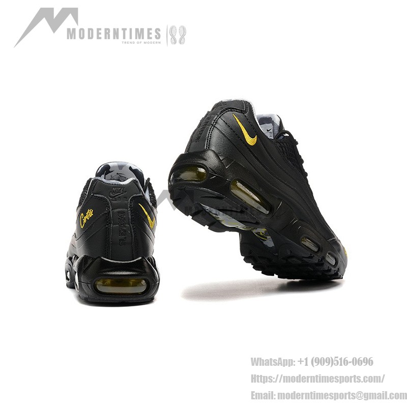 Corteiz x Nike Air Max 95 'Tour Yellow' コラボスニーカー ブラック&イエローのCorteiz x Nike Air Max 95 'Tour Yellow' コラボスニーカー