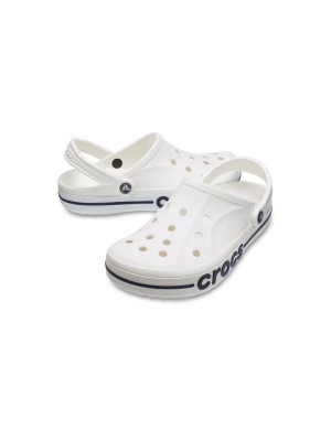 Crocs Bayaband Clogs Sandals White/Navy Blue Unisex 205089-126 – Stylish, Comfortable, and Durable Footwear for Every Occasion
