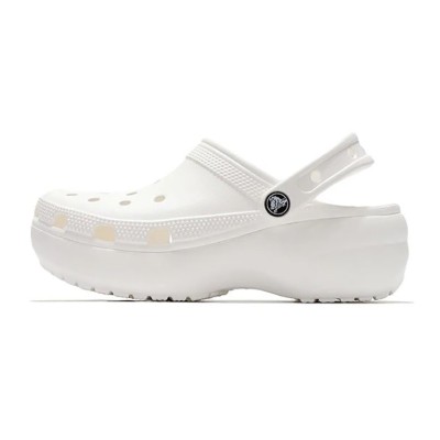Crocsクラシッククラウズレトロビーチシューズホワイト 206750-100 - 軽量で快適な夏の必需品