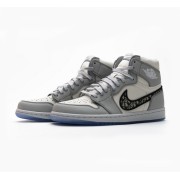 Dior x Air Jordan 1 High OG Collab CN8607-002 Luxury Oblique Pattern Limited Edition