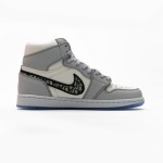 Dior x Air Jordan 1 High OG コラボ CN8607-002 限定版 Dior x Air Jordan 1 High OG CN8607-002 ラグジュアリーObliqueパターン限定版