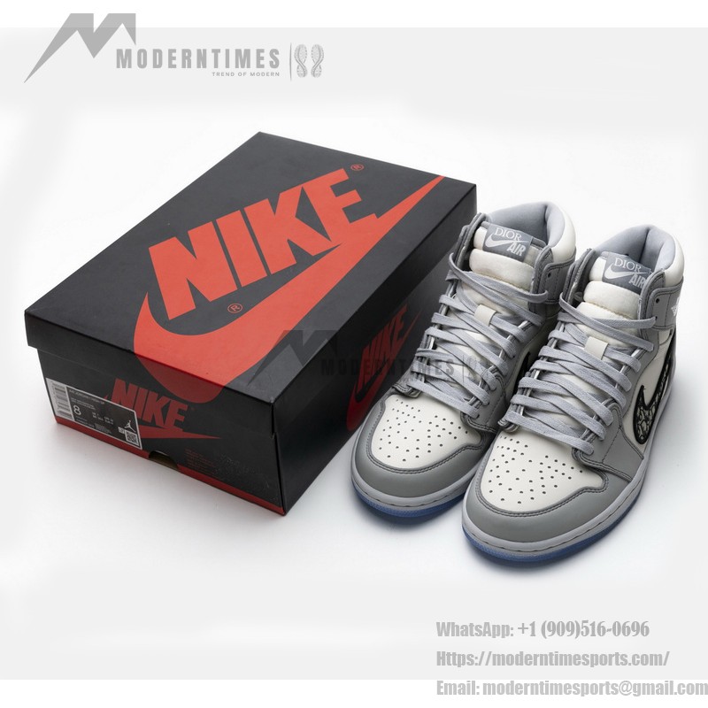 Dior x Air Jordan 1 High OG コラボ CN8607-002 限定版 Dior x Air Jordan 1 High OG CN8607-002 ラグジュアリーObliqueパターン限定版