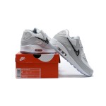 Nike Air Max 90 - ライトグレー&チェック柄スウッシュ Nike Air Max 90 CN8607-002 チェック柄スウッシュのライトグレースニーカー