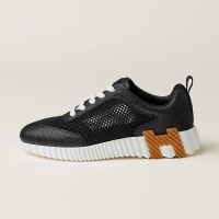 Hermes Mens Sneaker H251121Z 02360 | Black Luxury Fashion Shoes with Iconic H Logo