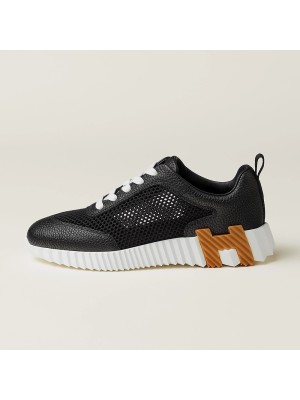 Hermes Mens Sneaker H251121Z 02360 | Black Luxury Fashion Shoes with Iconic H Logo