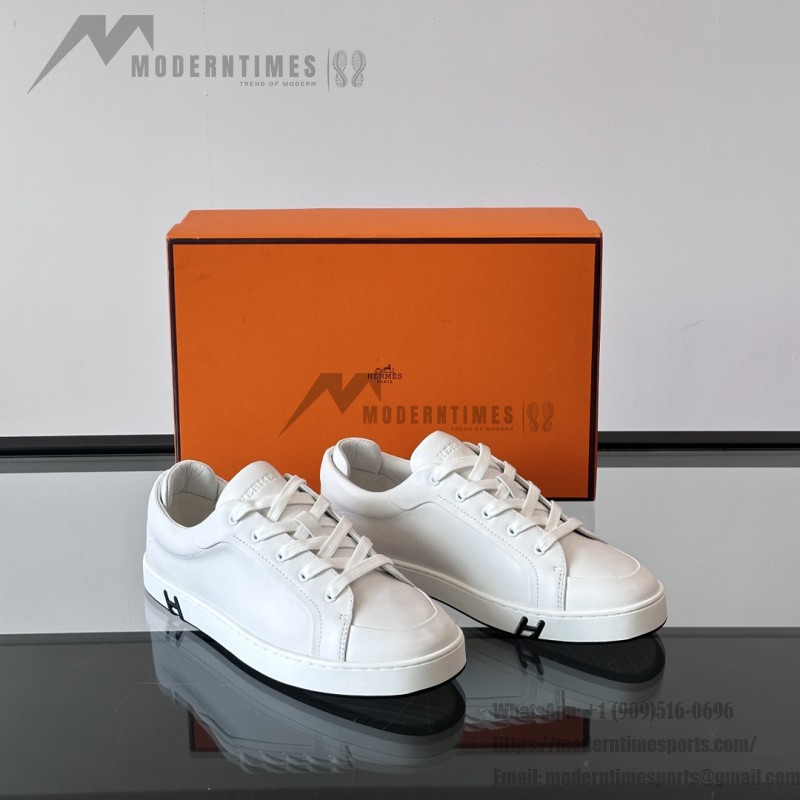 Hermès Herren Sneaker H251075Z 02350 Weiße Modische Freizeitschuhe | Luxusmarke Schuhe