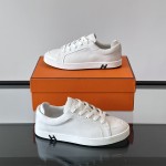 Hermès Herren Sneaker H251075Z 02350 Weiße Modische Freizeitschuhe | Luxusmarke Schuhe