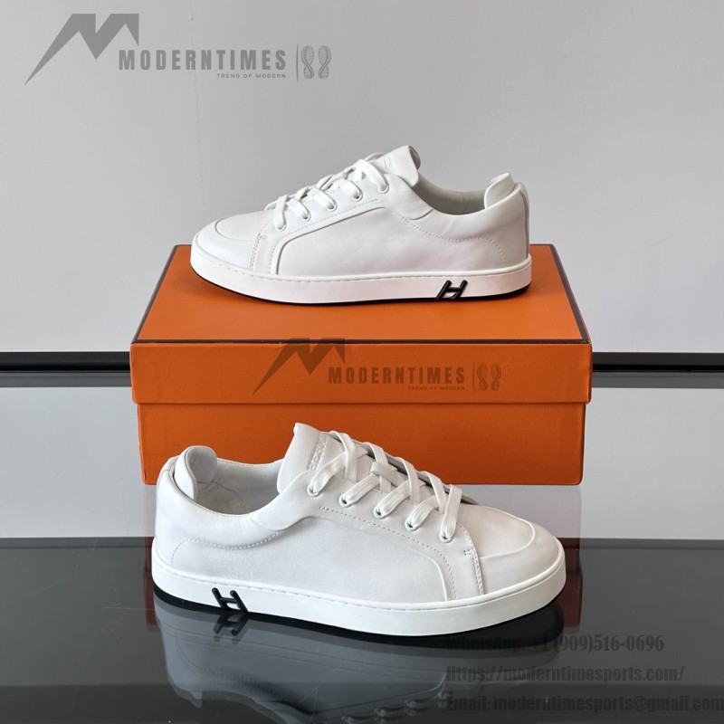 Hermès Herren Sneaker H251075Z 02350 Weiße Modische Freizeitschuhe | Luxusmarke Schuhe