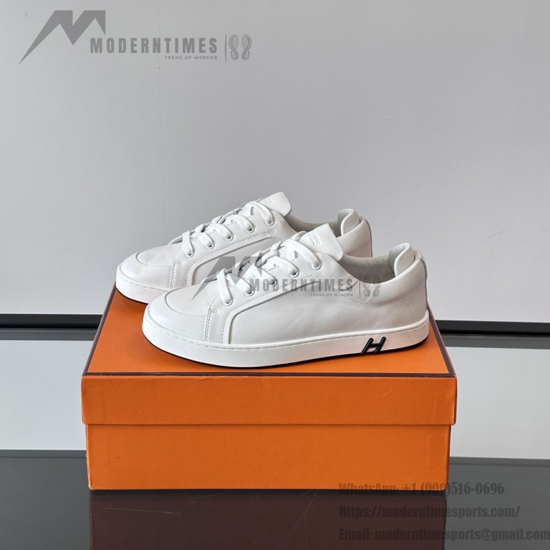 Hermès Herren Sneaker H251075Z 02350 Weiße Modische Freizeitschuhe | Luxusmarke Schuhe