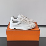 Hermès Herren Sneaker H251075Z 02350 Weiße Modische Freizeitschuhe | Luxusmarke Schuhe