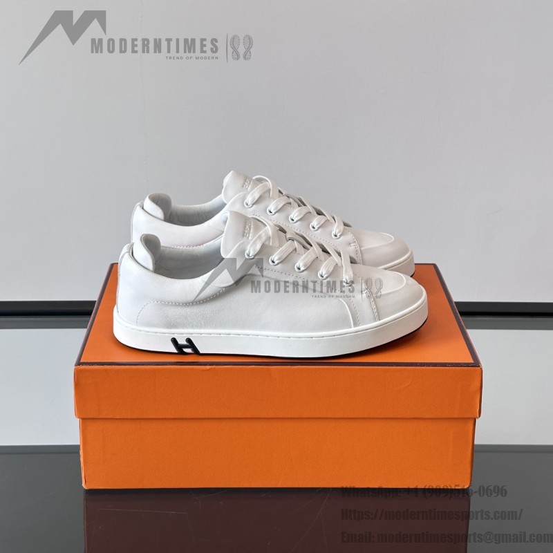 Hermès Herren Sneaker H251075Z 02350 Weiße Modische Freizeitschuhe | Luxusmarke Schuhe