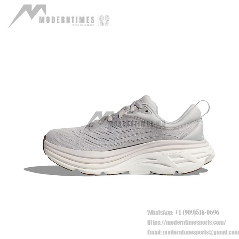 HOKA Bondi 8 Running Shoes - Lightweight Cushioning for Long Runs HOKA Bondi 8 Running Shoes 1127952-LRNC in Lunar Rock