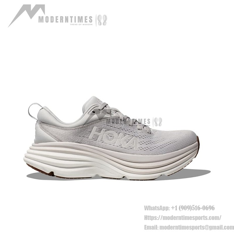 HOKA Bondi 8 Running Shoes - Lightweight Cushioning for Long Runs HOKA Bondi 8 Running Shoes 1127952-LRNC in Lunar Rock